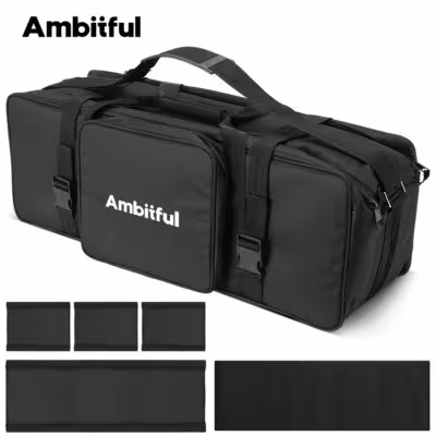 Estudio de fotos portátil flash y bolso trípode para la fotografía