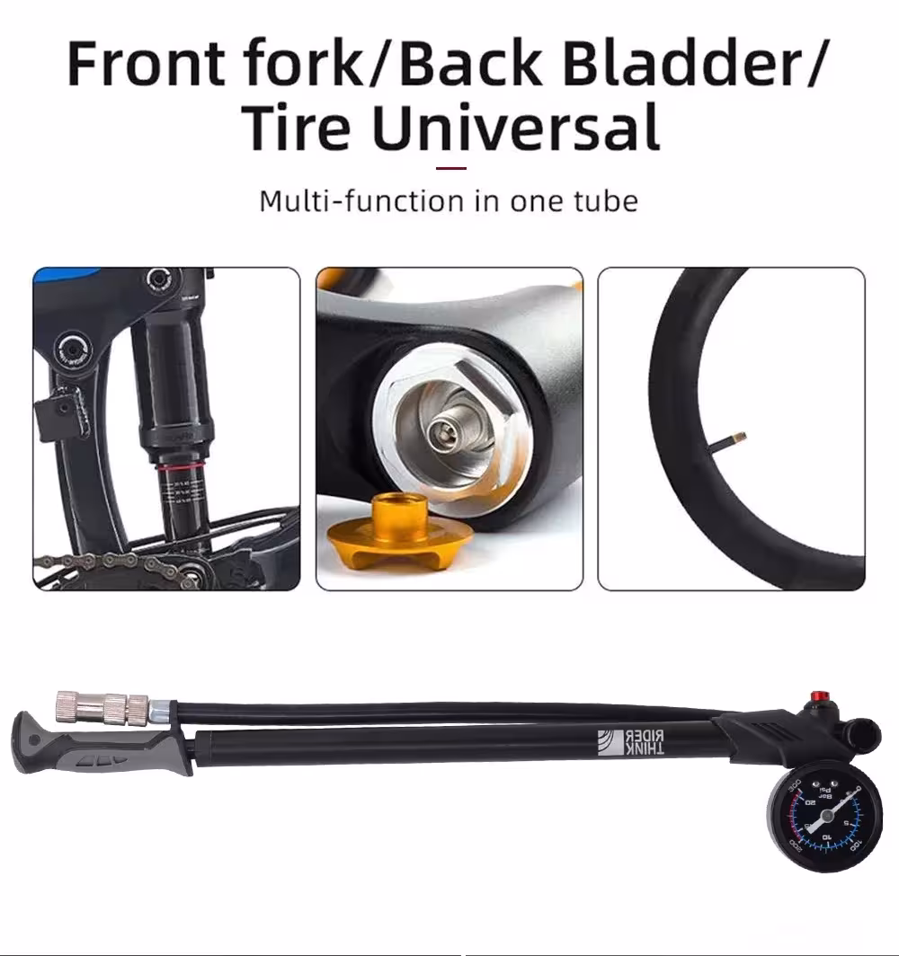 bicycle air pump with gauge