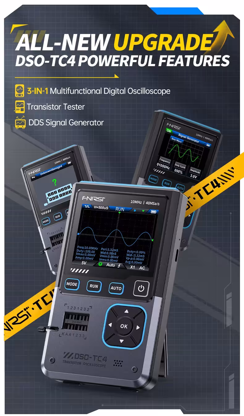 oscilloscope testeur de transistors