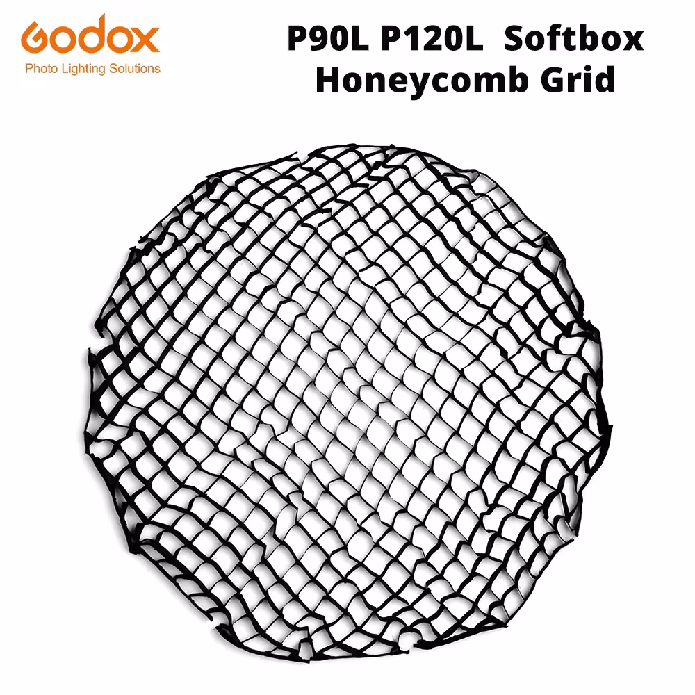 Paraboliniai softbox tinkleliai 90cm ir 120cm fotografijai, suderinami su Godox QR serijos studijiniais šviestuvais