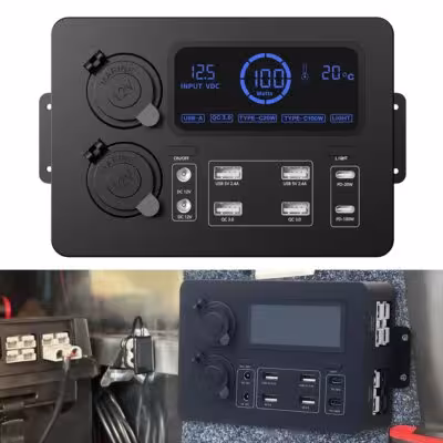 Alimentatore portatile con display LED 100W 12V, piccola scatola di alimentazione