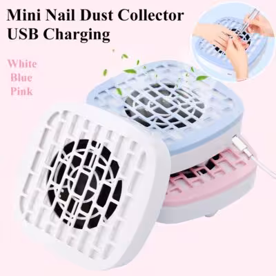 Raccoglitore di polvere per unghie ventilatore USB Manicure potente aspirapolvere