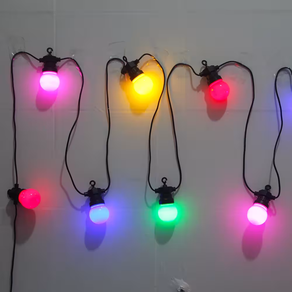 8 m 13 m 24 m LED kamuoliukų girlianda vandeniui atspari šventinė lauko apšvietimo dekoracija sodui kiemui ir verandai