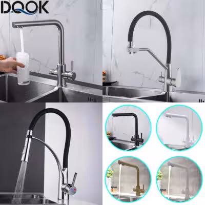 Rubinetto filtro acqua cucina DQOK con due maniglie