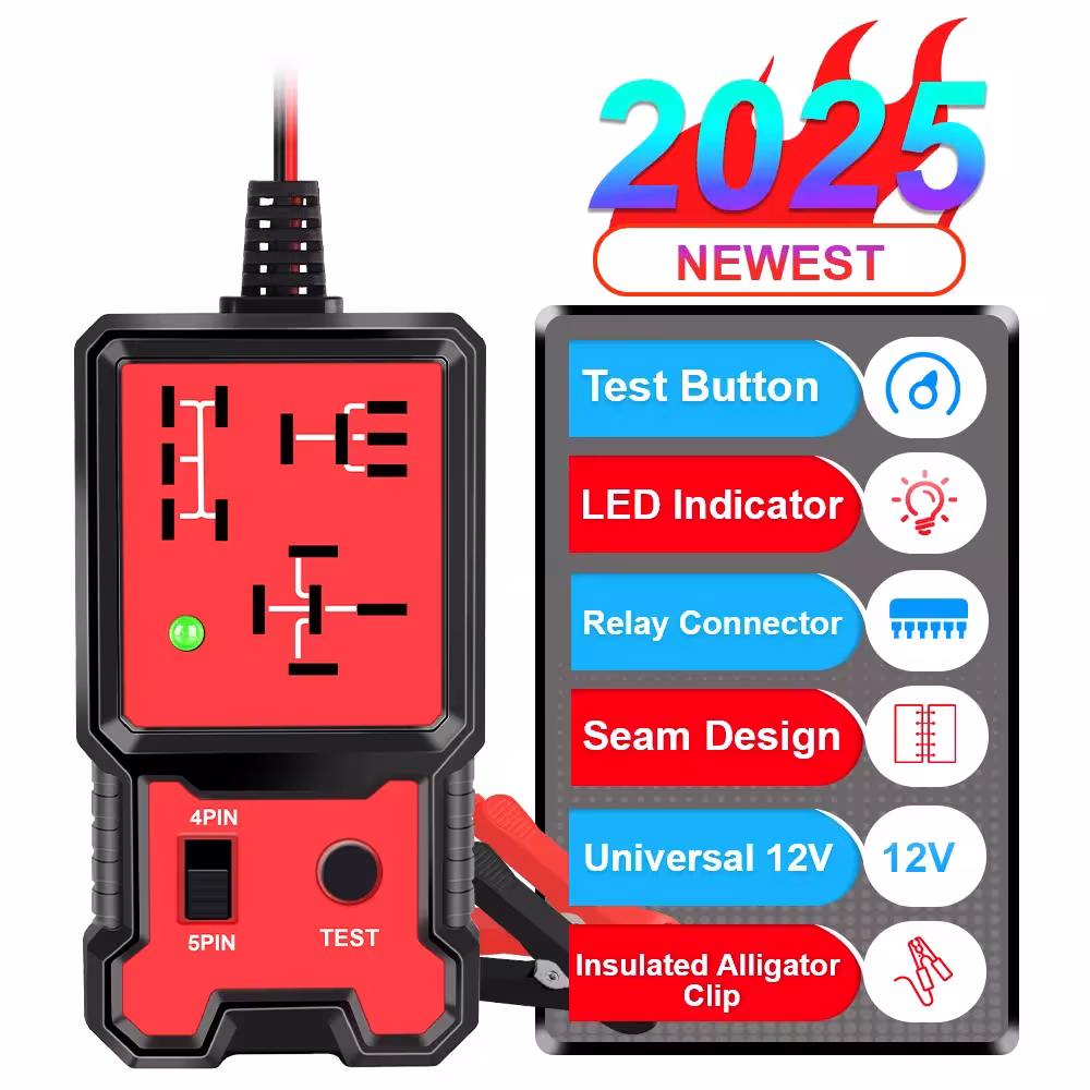 Car Relay Tester LED Indicator 12V Diagnostic Tool