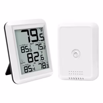 Smart wireless thermometer with outdoor sensor