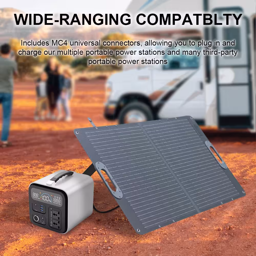 Ctolity 100W saulės skydelis sulankstomas lanksčias monokristalinis išorinė baterija keliavimui