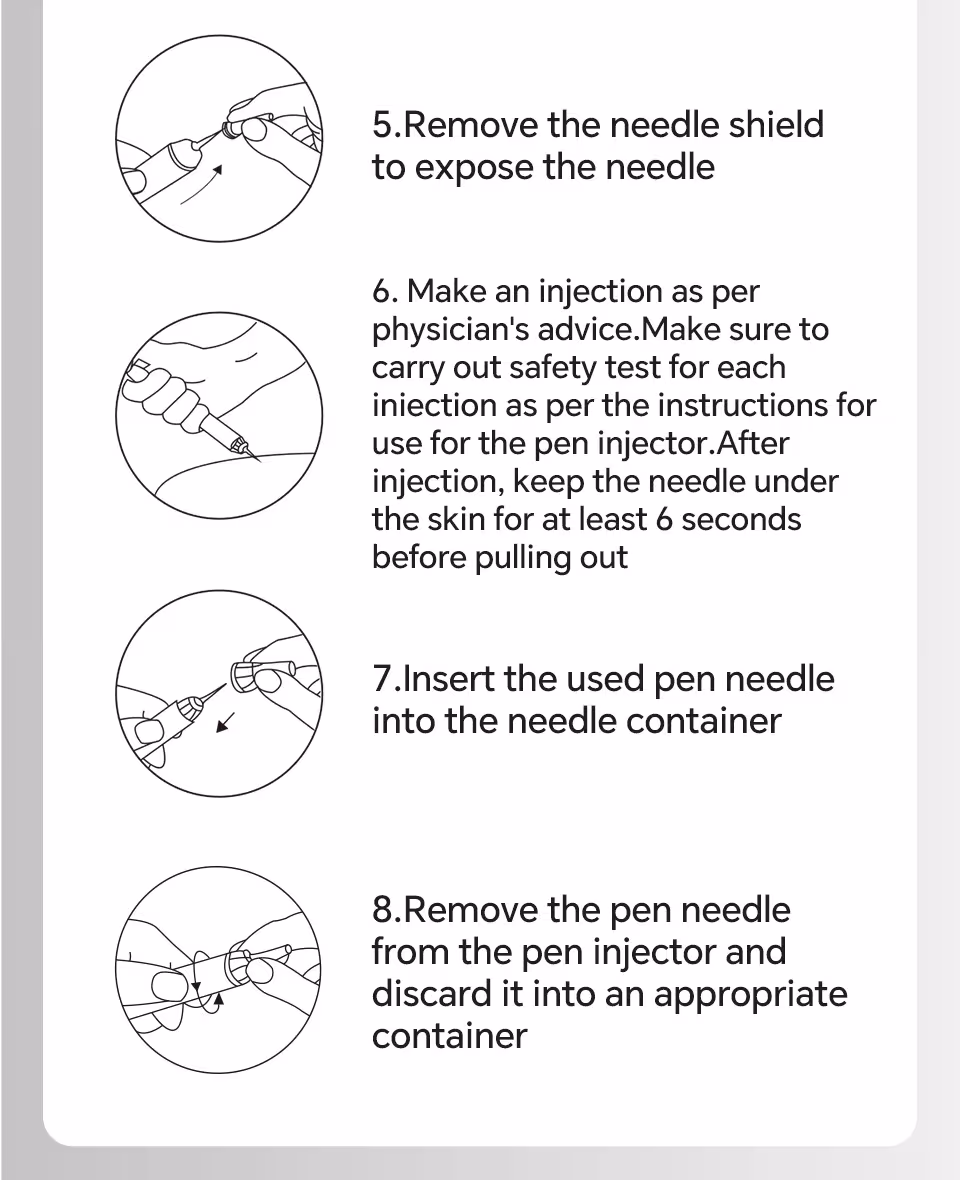 aiguilles pour seringues d'injection 32G