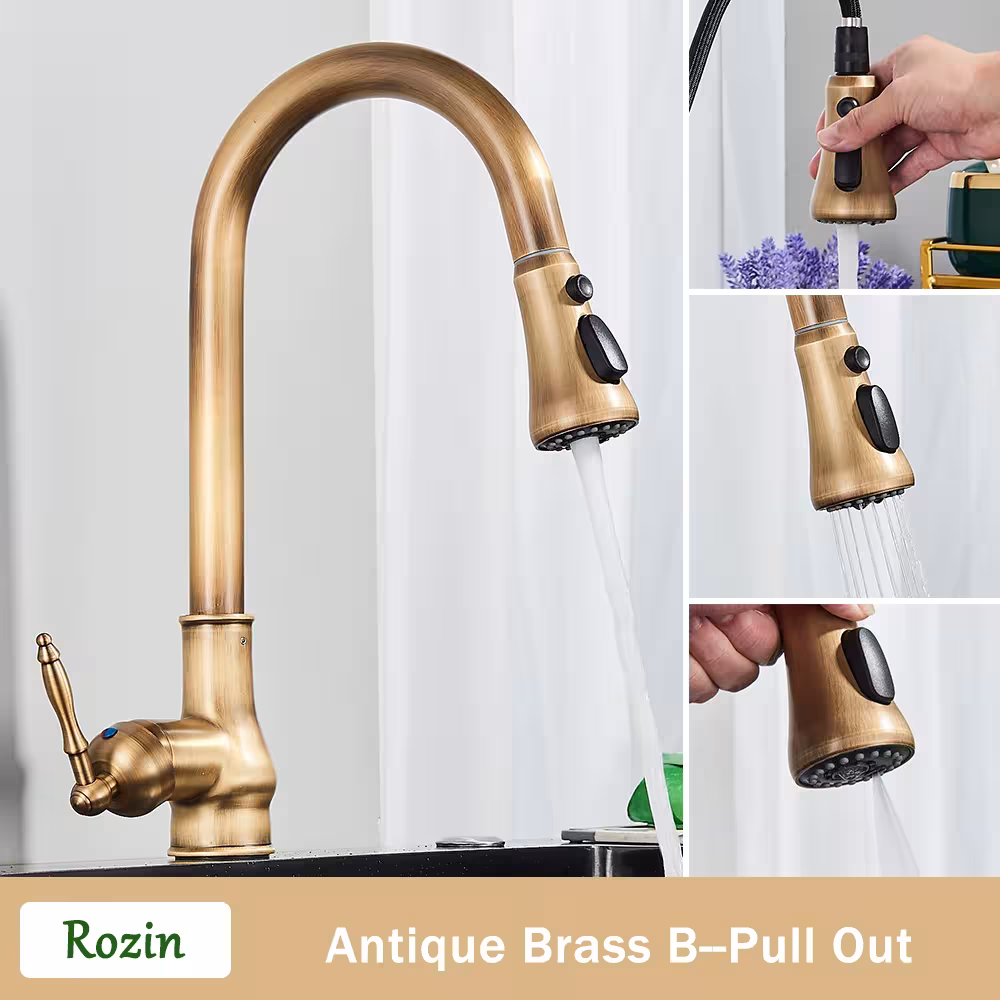 robinet de cuisine en laiton