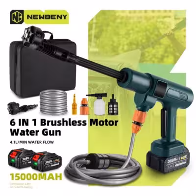 Pistola per lavaggio auto elettrica senza fili 3500W 200Bar con batteria Makita 18V