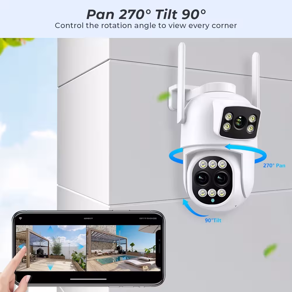 Caméra de surveillance WiFi 9MP