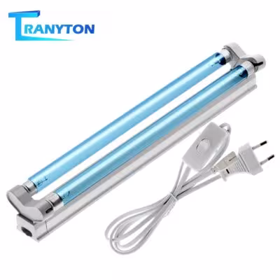 Lampada di sterilizzazione UV T5 16W UVC doppio tubo con generatore di ozono