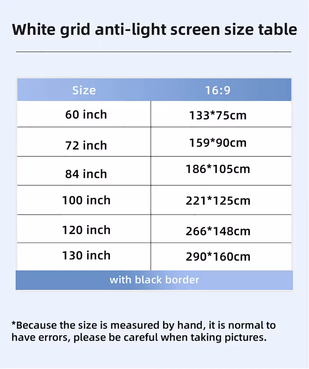 anti-light projection screen