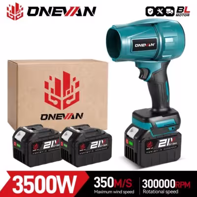 Inalámbrico 3500W turbo eléctrico soplado 350M / S coche secador Makita 18V