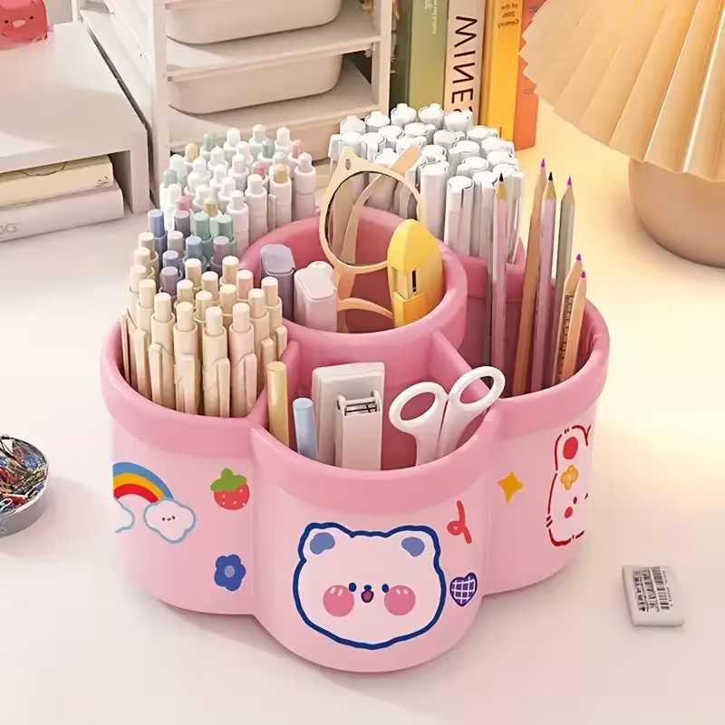 pot à crayons rotatif