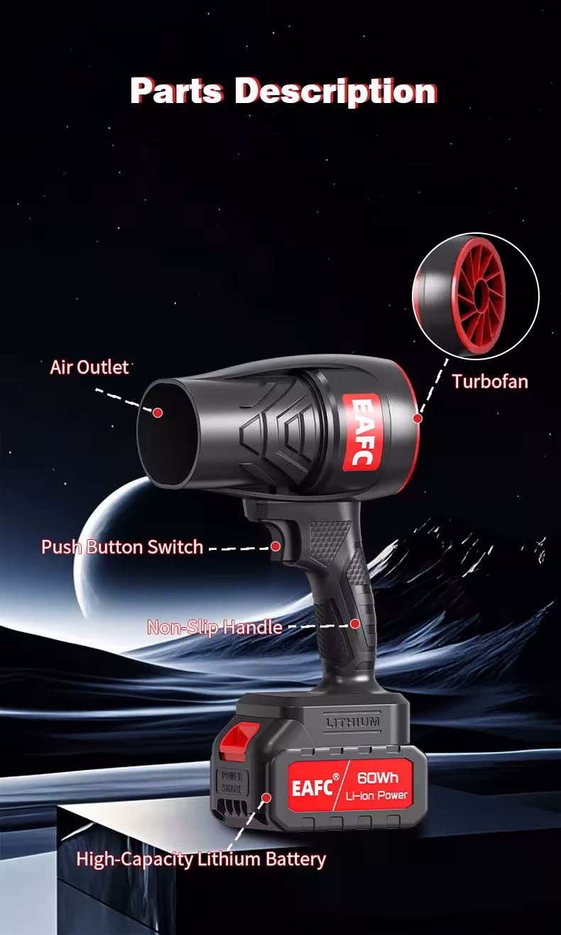 elektrinis turbo ventiliatorius 21V