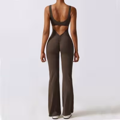 Completo sportivo da donna per yoga, set fitness elastico