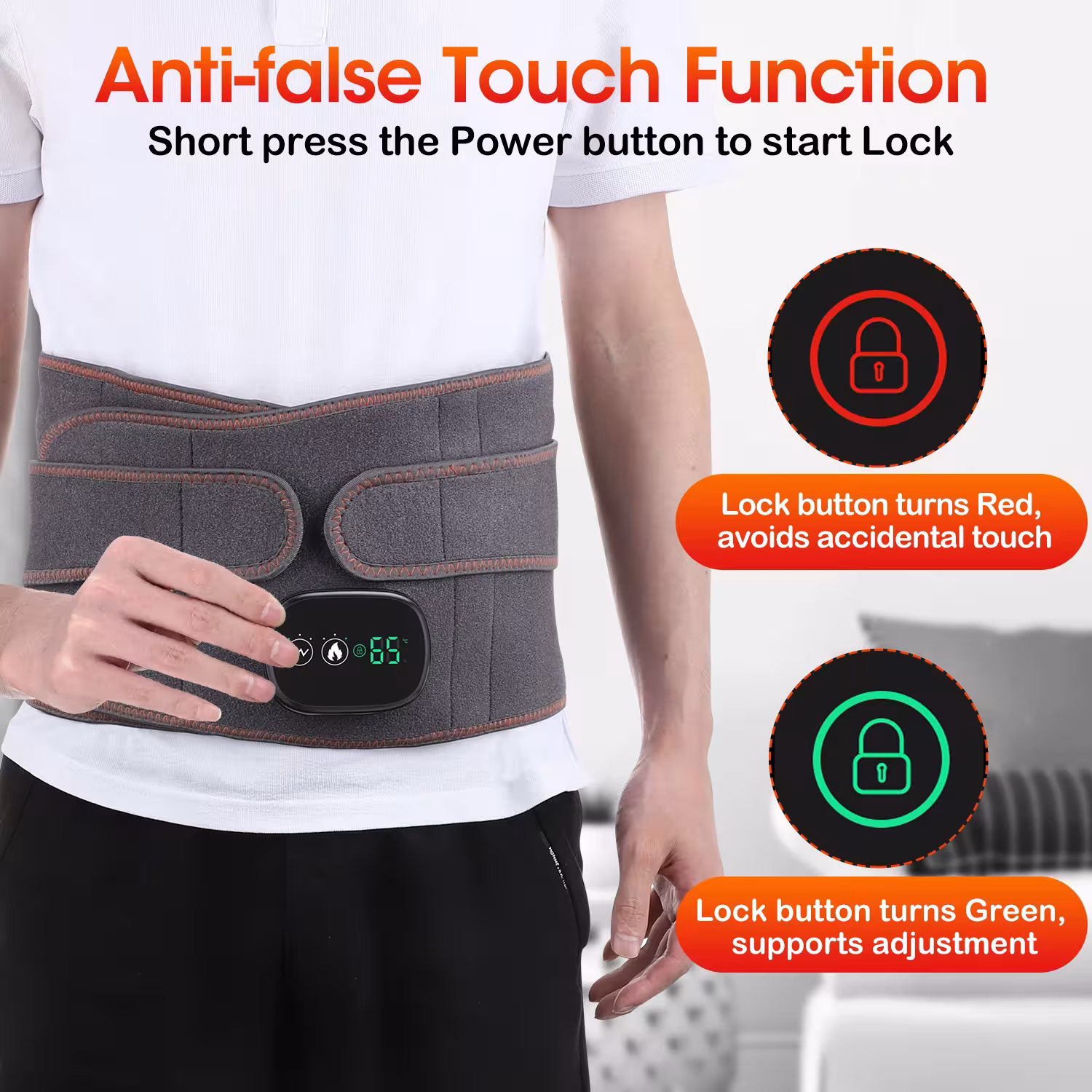 heating massage belt back