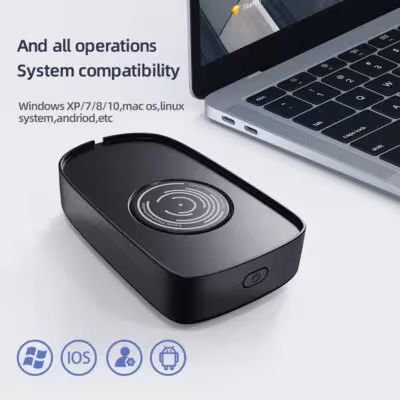 Mouse jiggler USB anti-sleep simulador de movimiento automático de ratón con interruptor