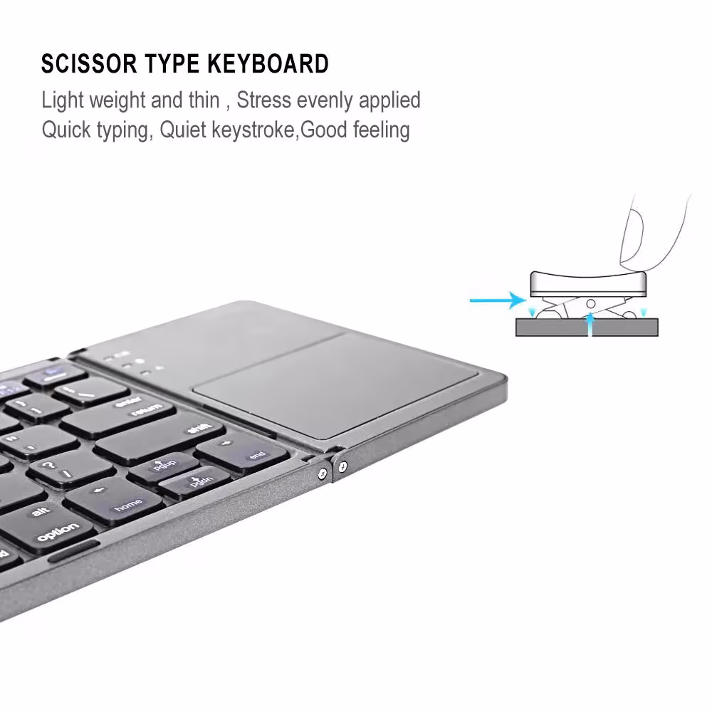 clavier Bluetooth pliable et portable