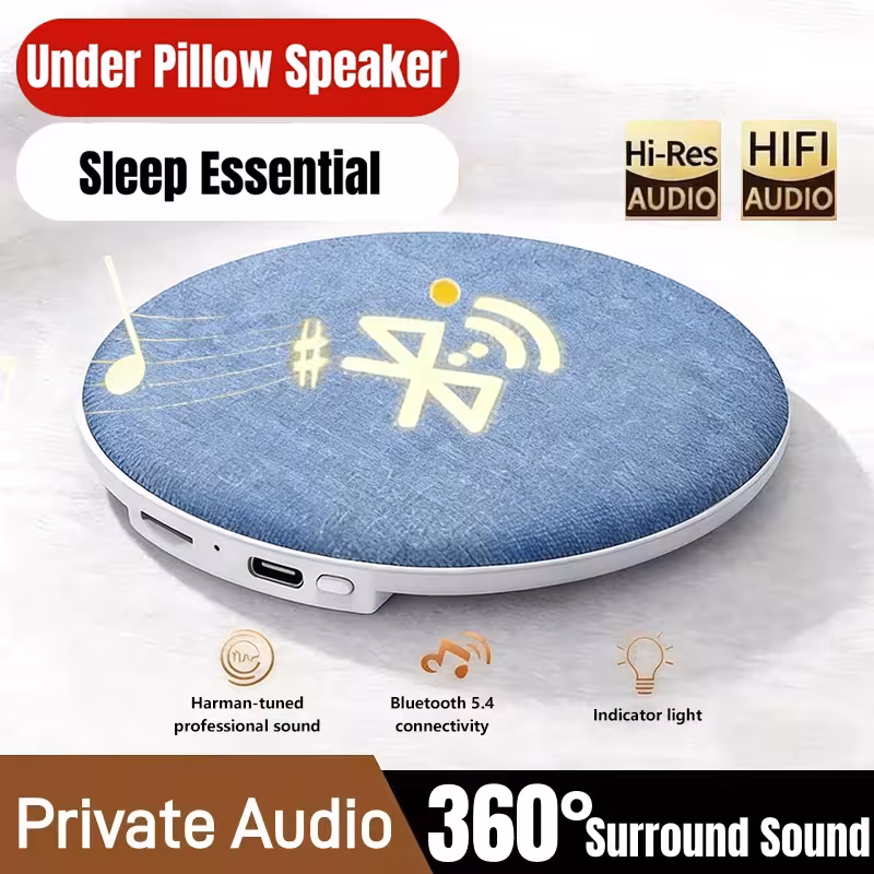 Haut-parleur oreiller sans fil pour dormir Bluetooth 5.4 360 ° audio 2026