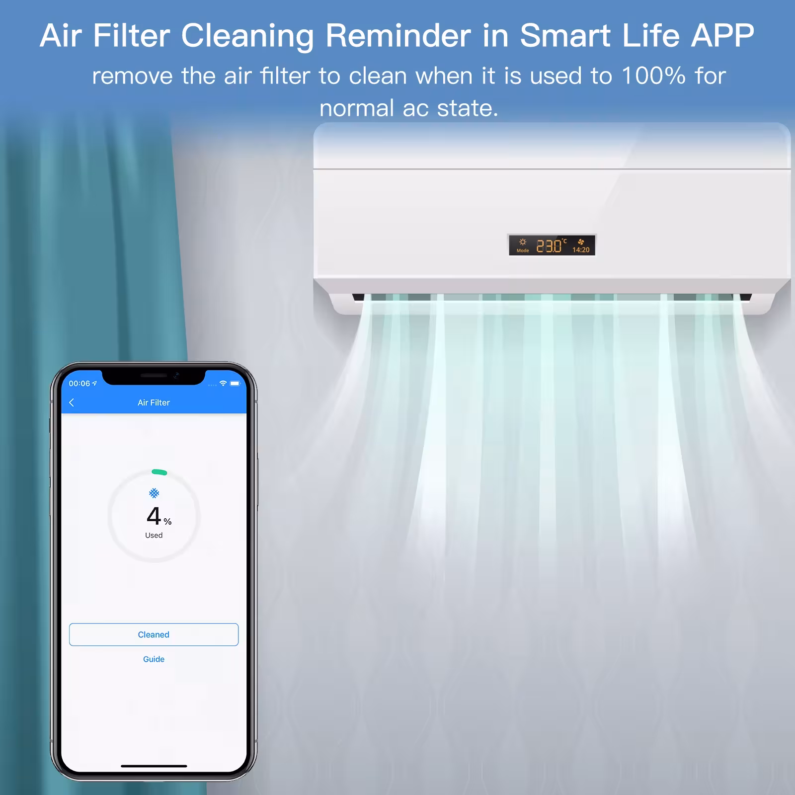 WiFi termostatas oro kondicionavimui