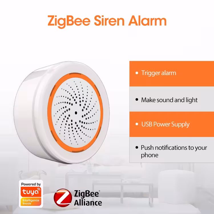 Zigbee išmanus sirenos signalizatorius