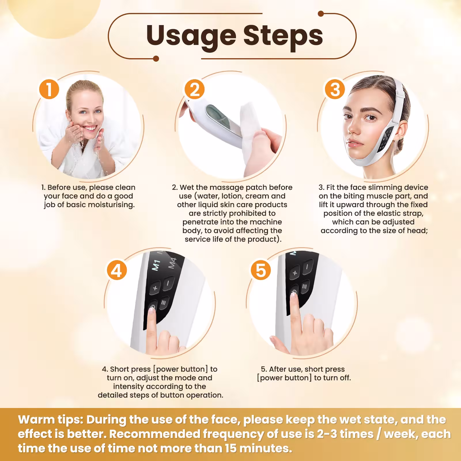 Dispositivo de lifting facial en V