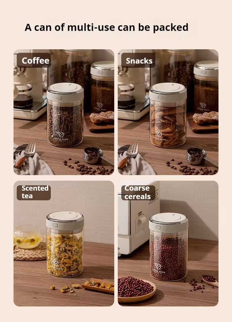 recipiente hermético para granos de café