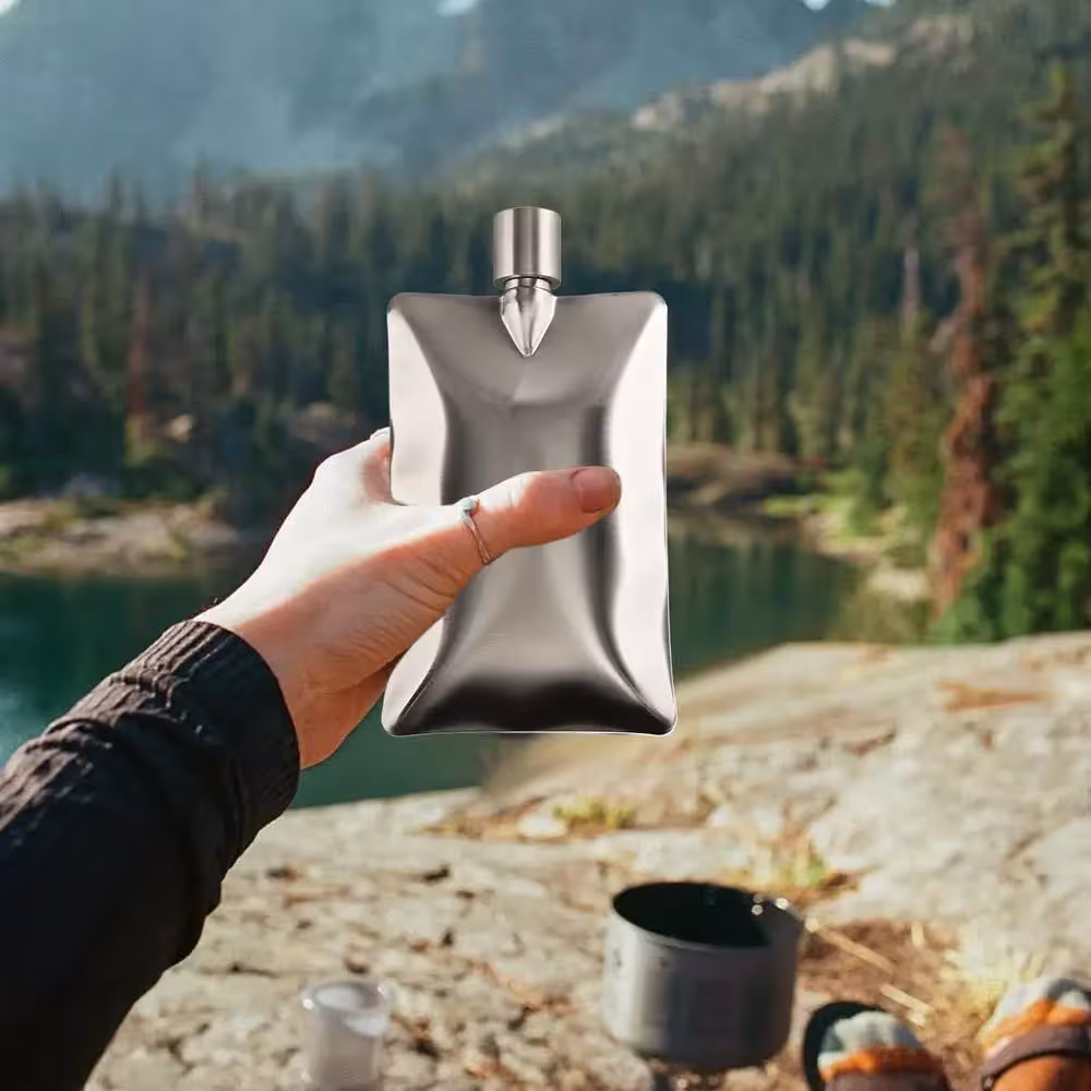 flat wine bottle