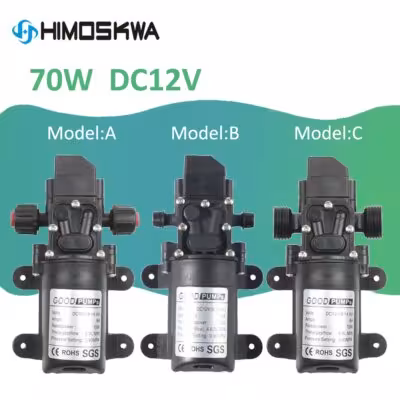 70W 220V bomba de agua eléctrica 12V 6A 4-6L / min 0.9mpa lavado de coches