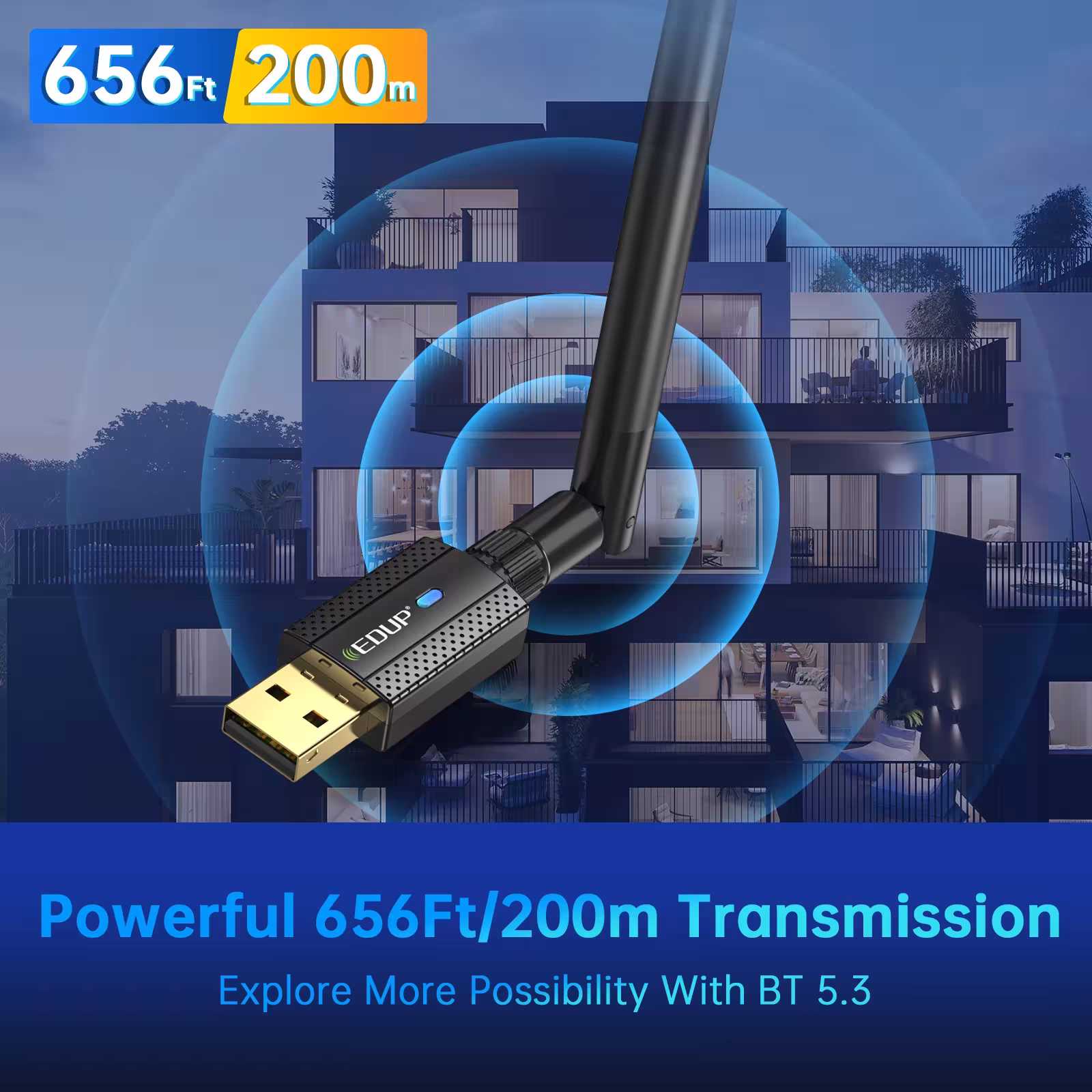 Adattatore USB Bluetooth 5.3
