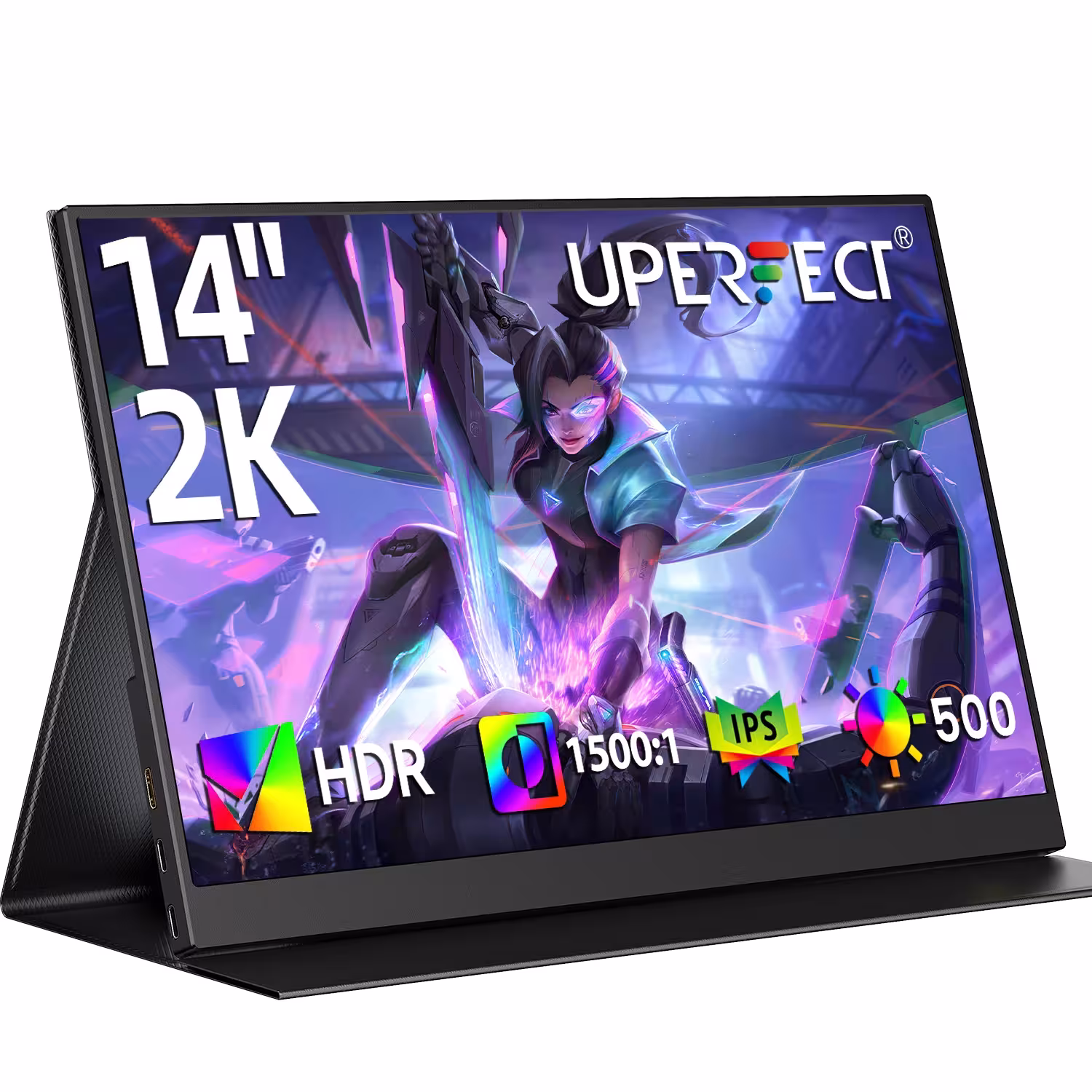 Monitor portatile UPERFECT 14 pollici 2K ultrasottile per gaming e lavoro