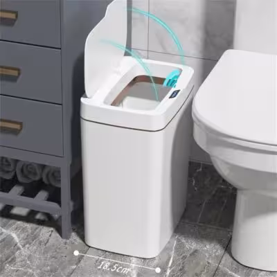 Smart automatic bathroom trash can 15L