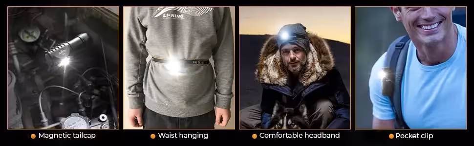 rechargeable head lamp USB C