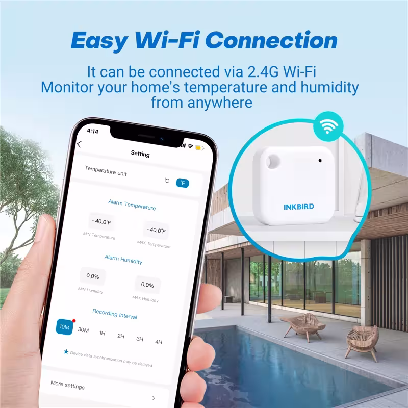 WiFi termometras higrometras
