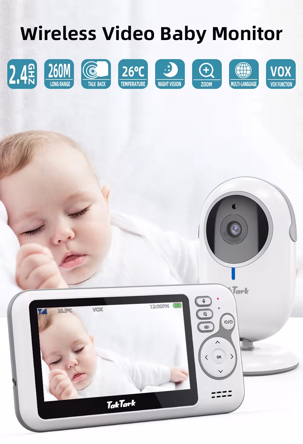Monitor de video para bebés