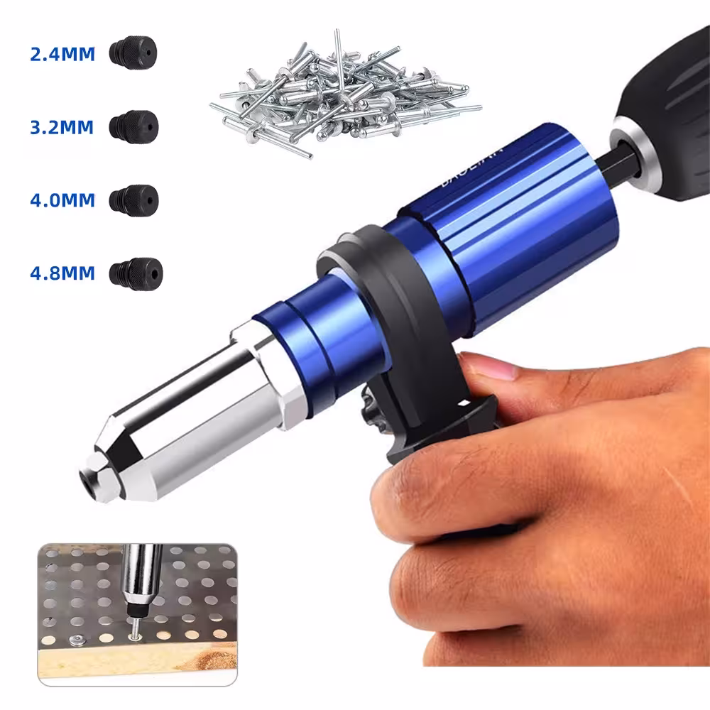 Pistolet électrique niton 2,4mm-4,8mm adaptateur pour perceuse sans fil