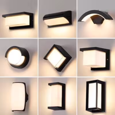LED lauko sieninis šviestuvas su judesio sensoriumi IP65