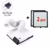 EU plug with 2 filters