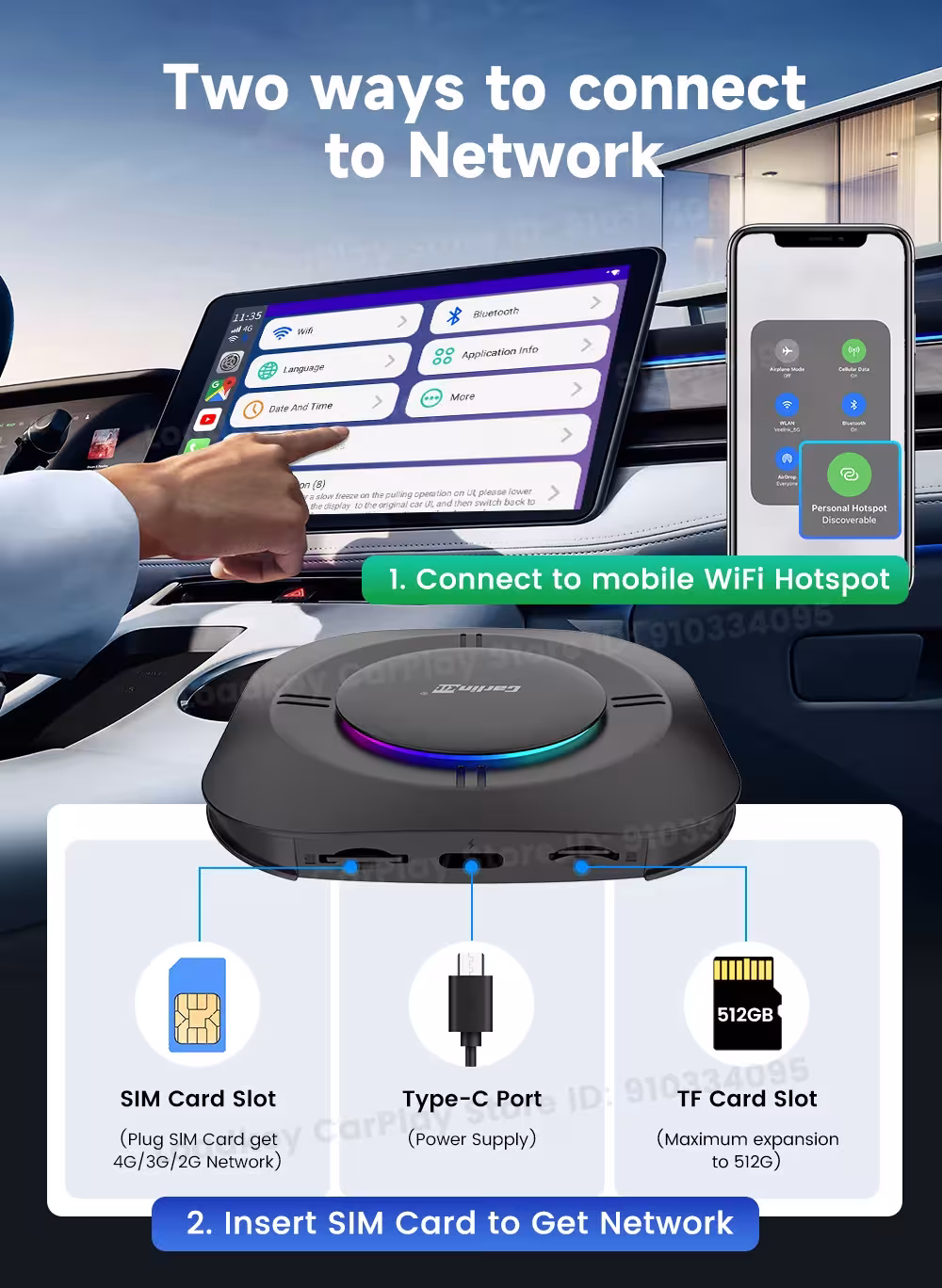 Adattatore Android 13 CarPlay