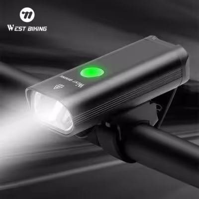 Luz delantera LED recargable por USB para bicicleta WEST BIKING