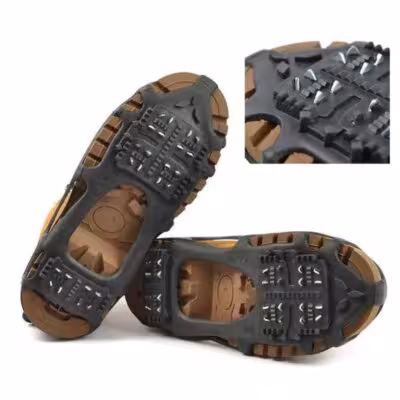 24 teeth spikes for ice wet shoes winter slip protection