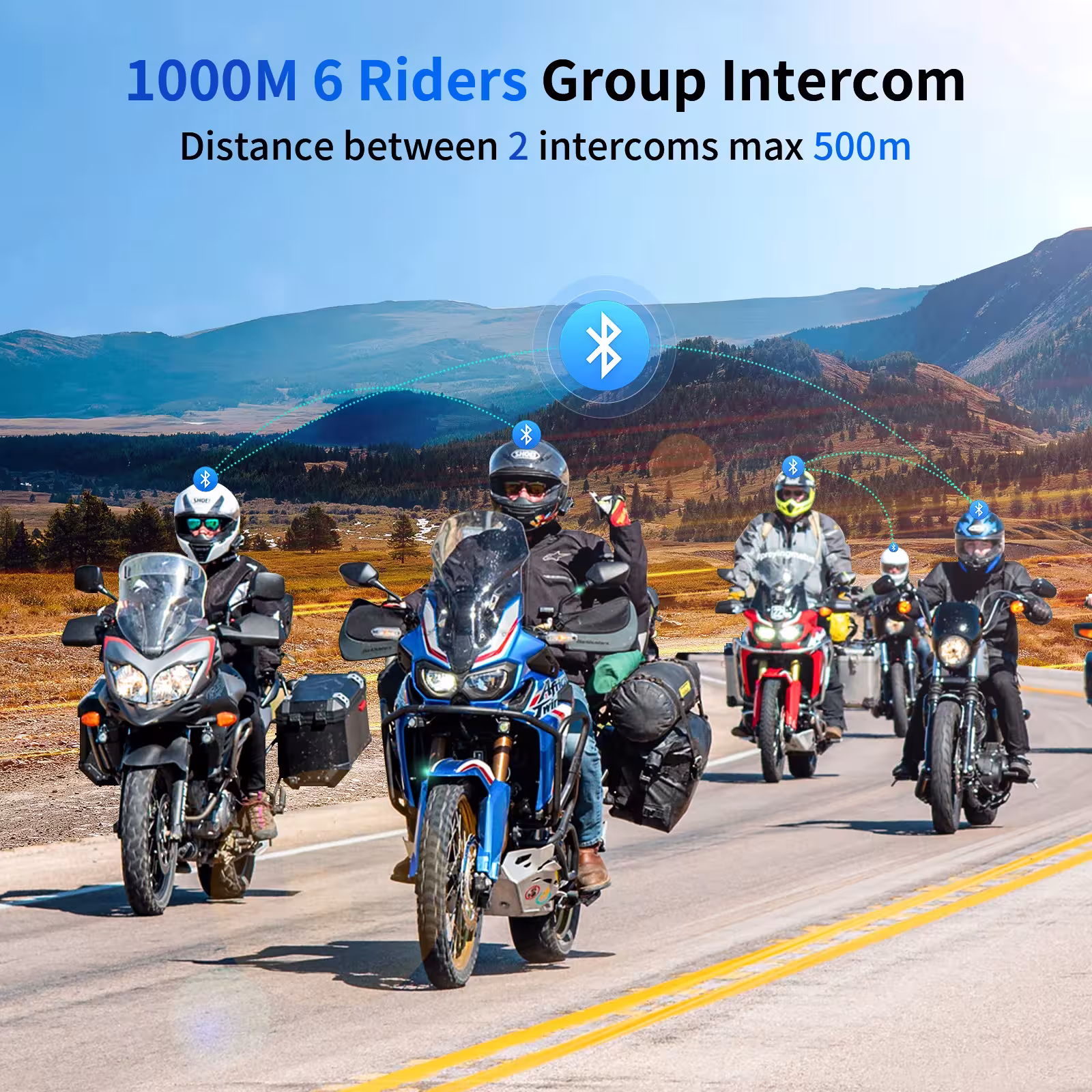 motorcycle intercom Bluetooth