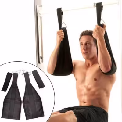 Suspension training straps AB sling for pull-ups and hangs in the home gym