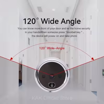 KAK 2.8-inch LCD schermo elettronico porta viewer con telecamera di visione notturna IR