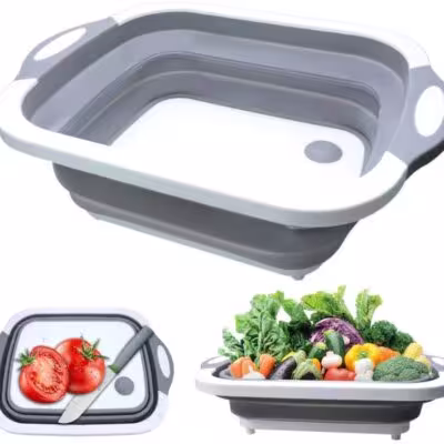 Plegable piscina lavabo portátil piernas cubo hogar plástico