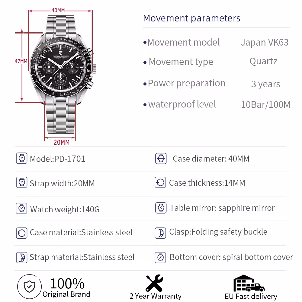 vyriški laikrodžiai chronografo