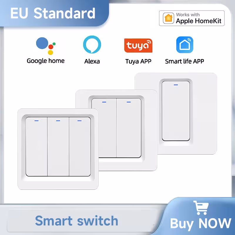 Interruttore a parete Smart WiFi HomeKit con LED