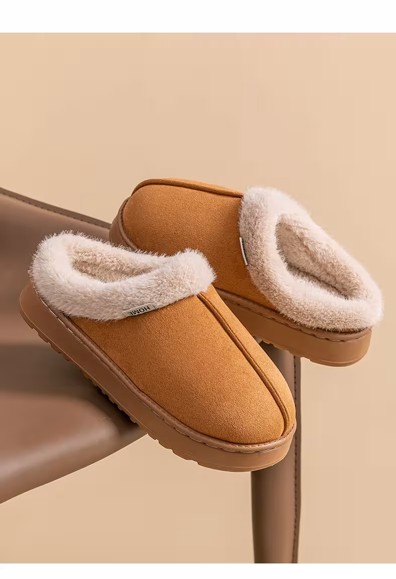 women's fluffy winter slippers